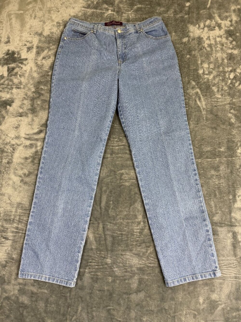 Gloria Vanderbilt Amanda Womens High-Rise Tapered Leg Jeans Size 14